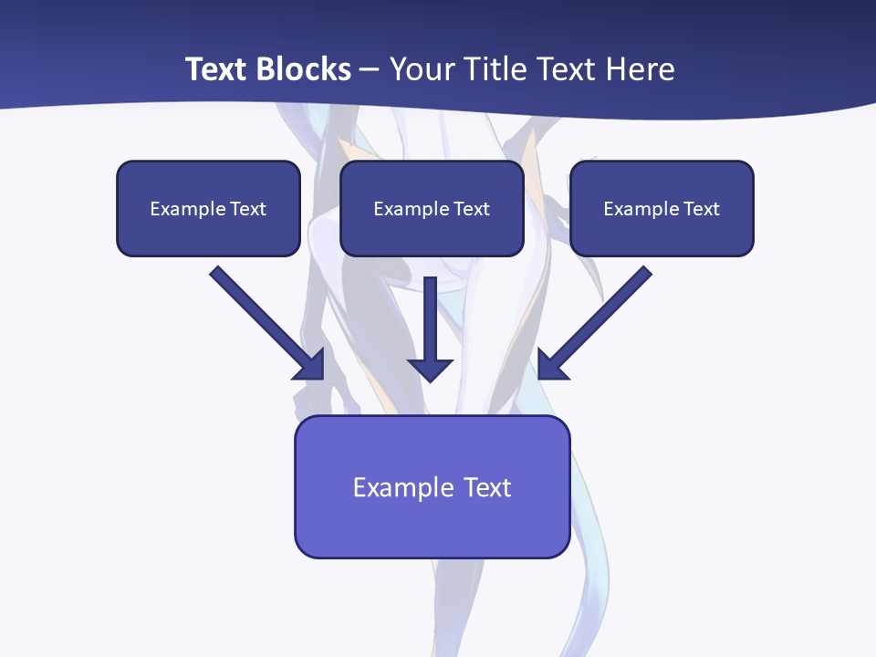 A Woman With Blue Hair Is Standing In Front Of A White Background PowerPoint Template