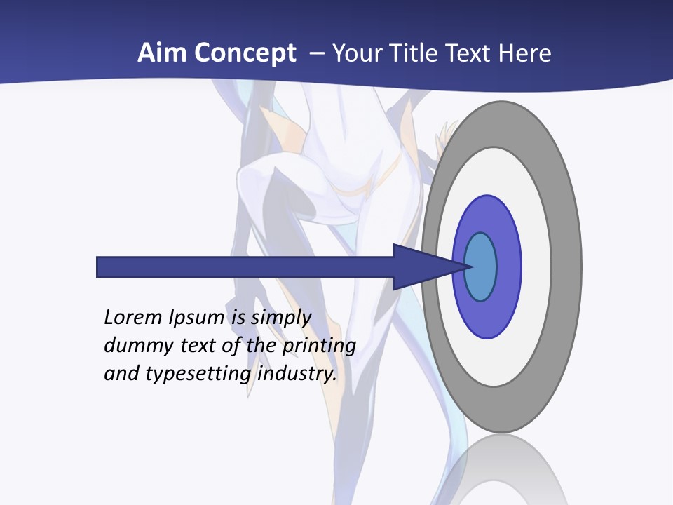 A Woman With Blue Hair Is Standing In Front Of A White Background PowerPoint Template