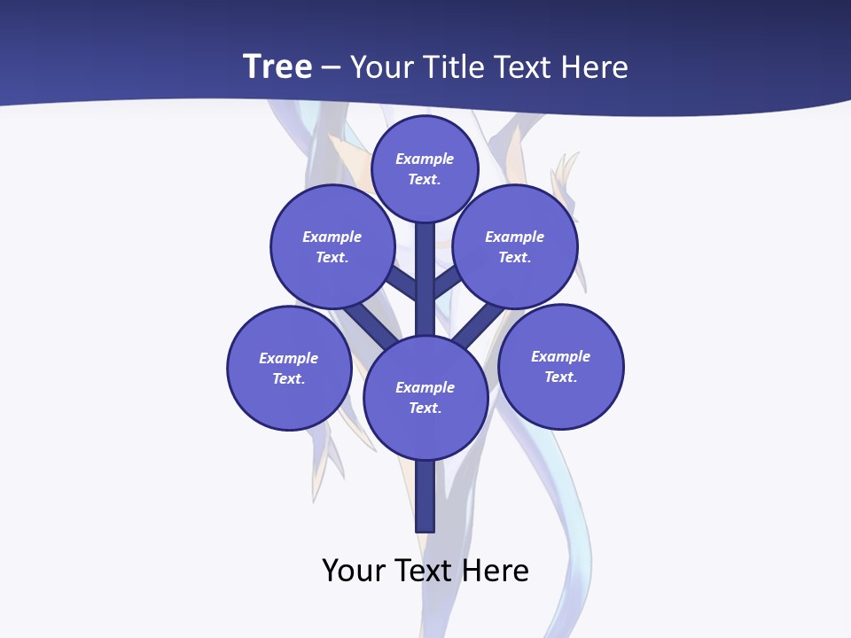 A Woman With Blue Hair Is Standing In Front Of A White Background PowerPoint Template