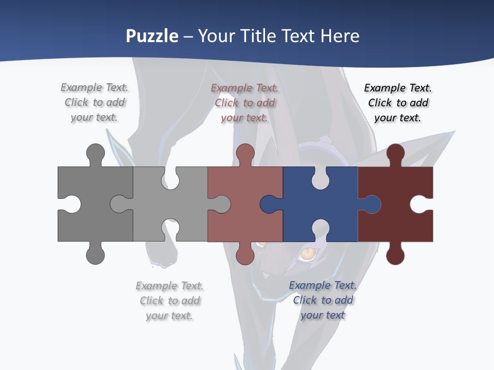 A Black Cat With Yellow Eyes Is In The Air PowerPoint Template