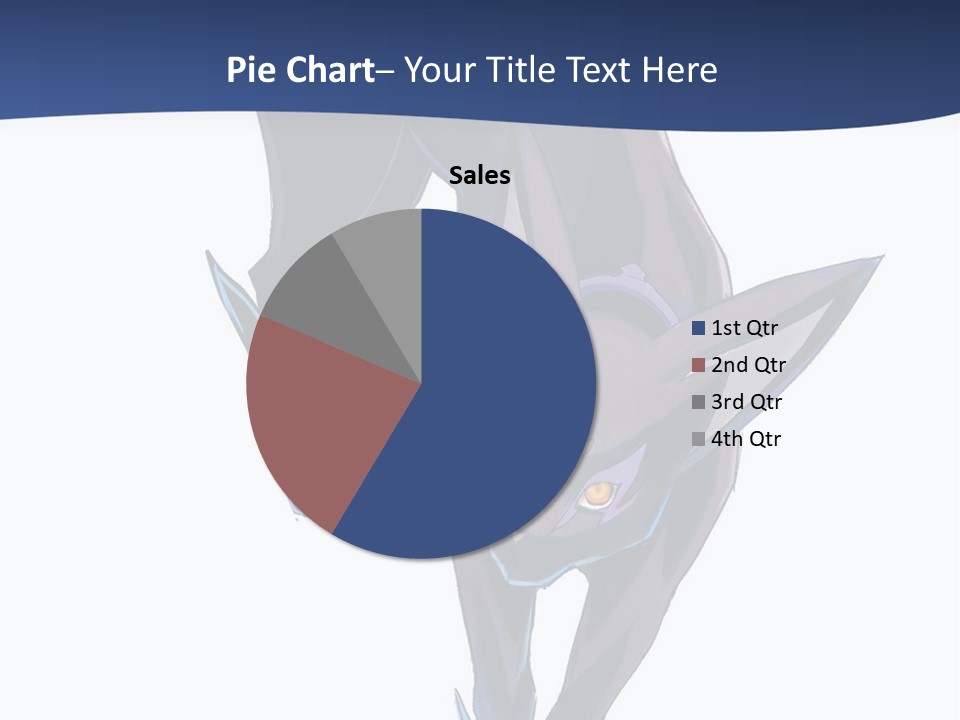 A Black Cat With Yellow Eyes Is In The Air PowerPoint Template