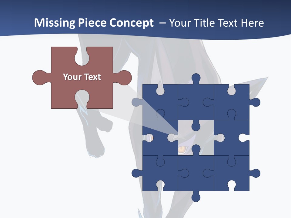 A Black Cat With Yellow Eyes Is In The Air PowerPoint Template