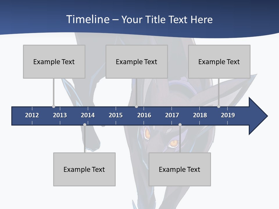 A Black Cat With Yellow Eyes Is In The Air PowerPoint Template