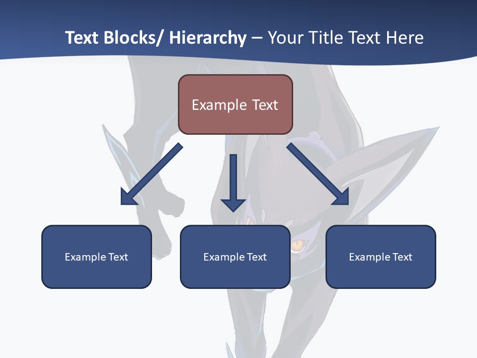 A Black Cat With Yellow Eyes Is In The Air PowerPoint Template