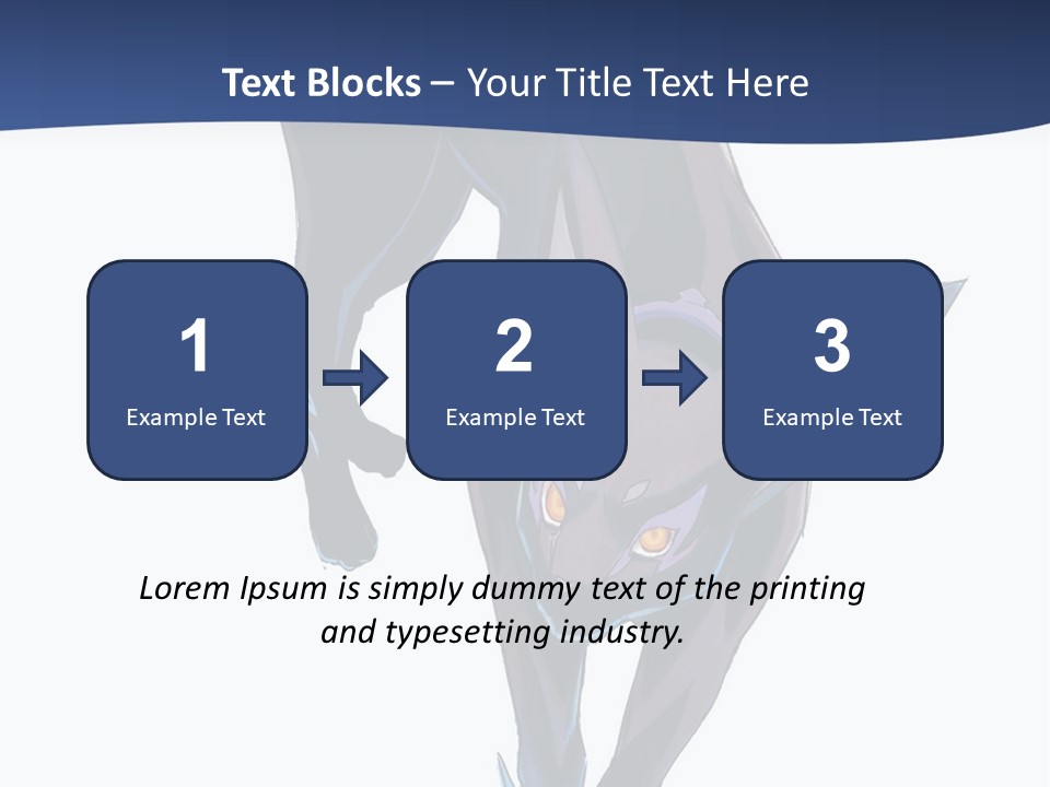 A Black Cat With Yellow Eyes Is In The Air PowerPoint Template