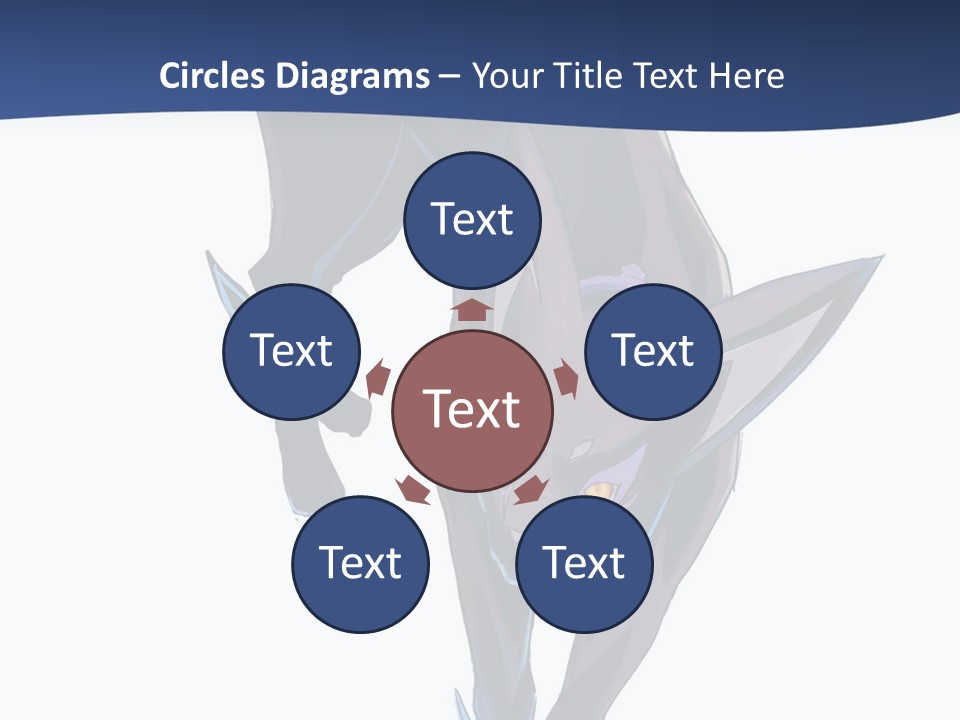 A Black Cat With Yellow Eyes Is In The Air PowerPoint Template