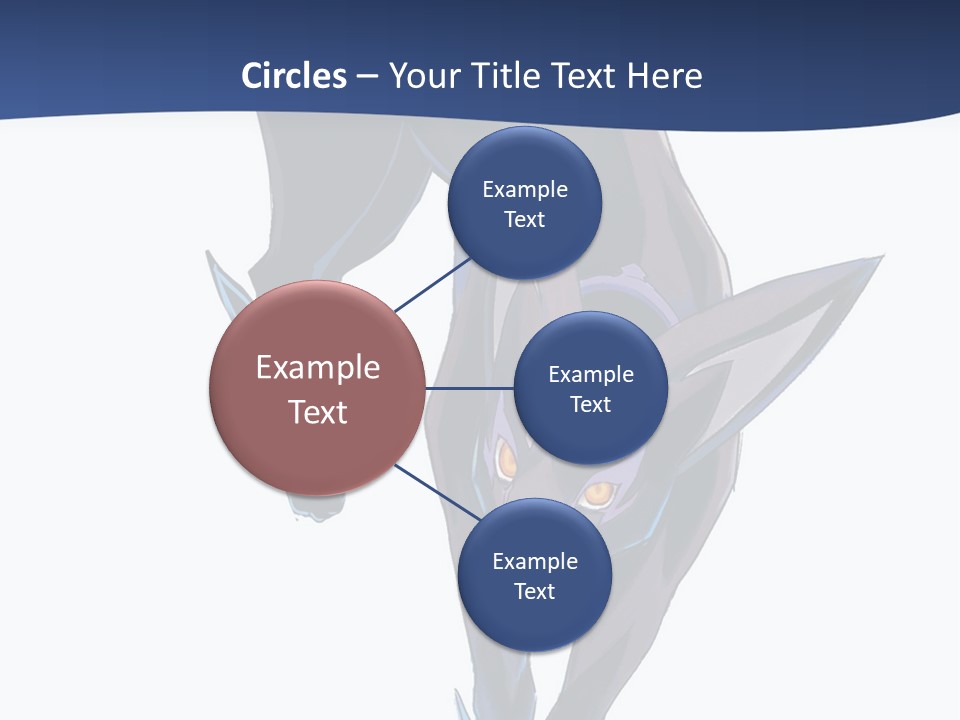 A Black Cat With Yellow Eyes Is In The Air PowerPoint Template