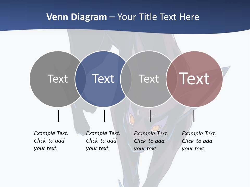 A Black Cat With Yellow Eyes Is In The Air PowerPoint Template