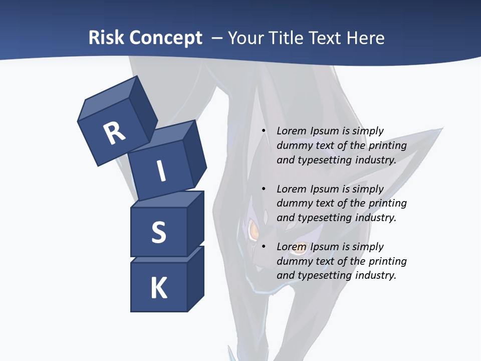 A Black Cat With Yellow Eyes Is In The Air PowerPoint Template