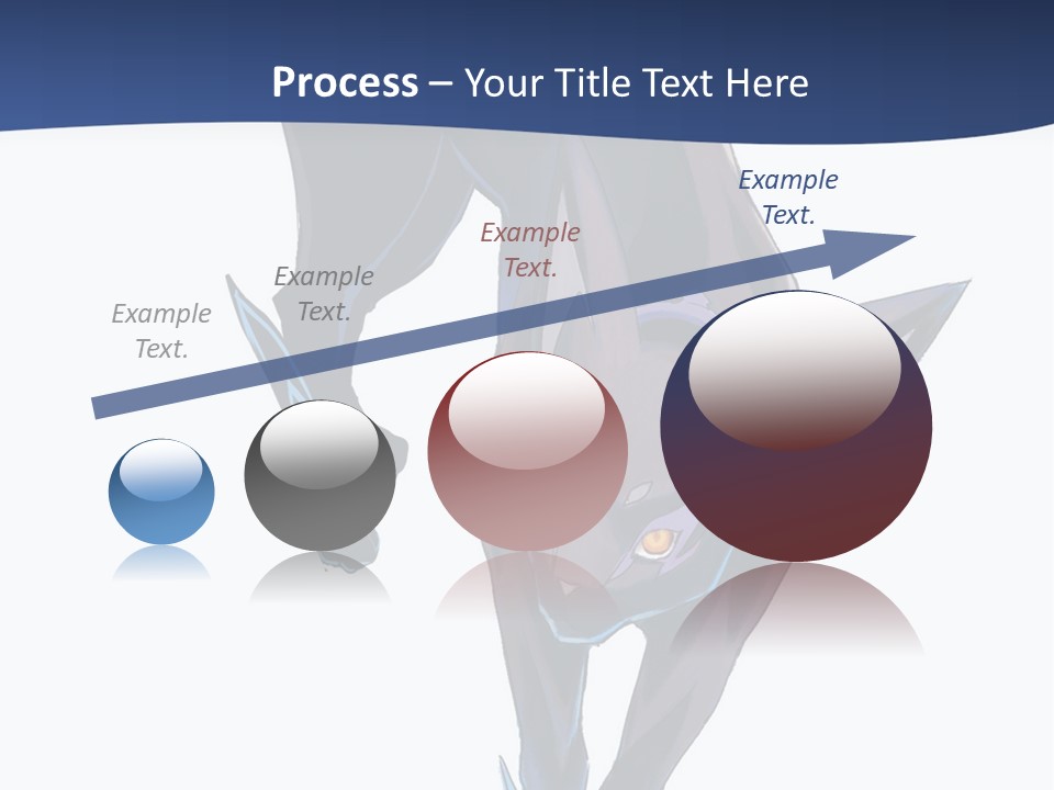 A Black Cat With Yellow Eyes Is In The Air PowerPoint Template