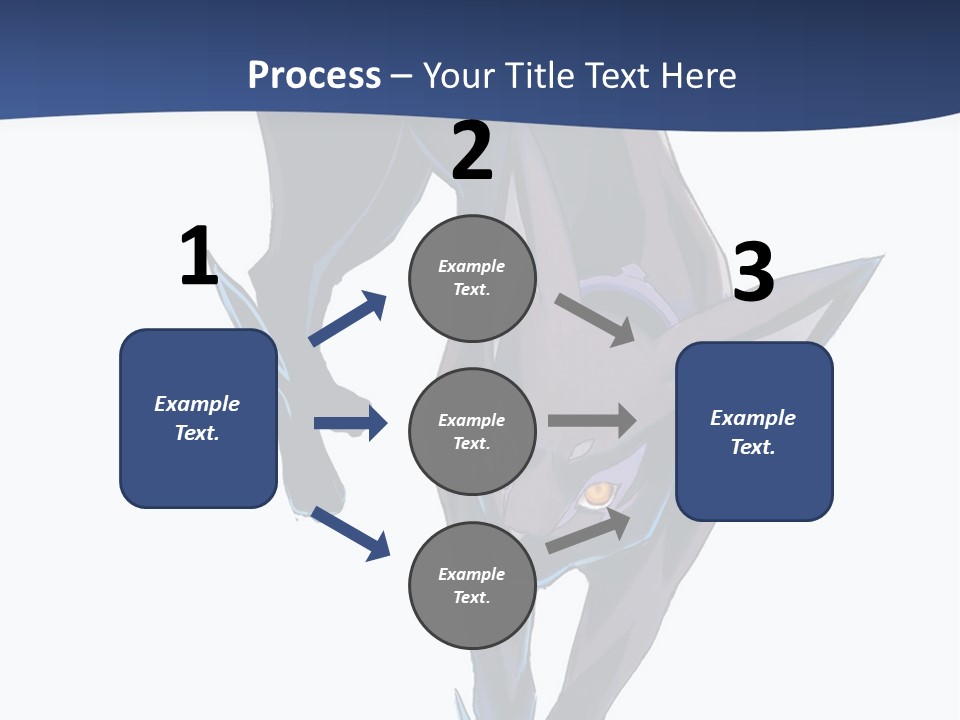 A Black Cat With Yellow Eyes Is In The Air PowerPoint Template