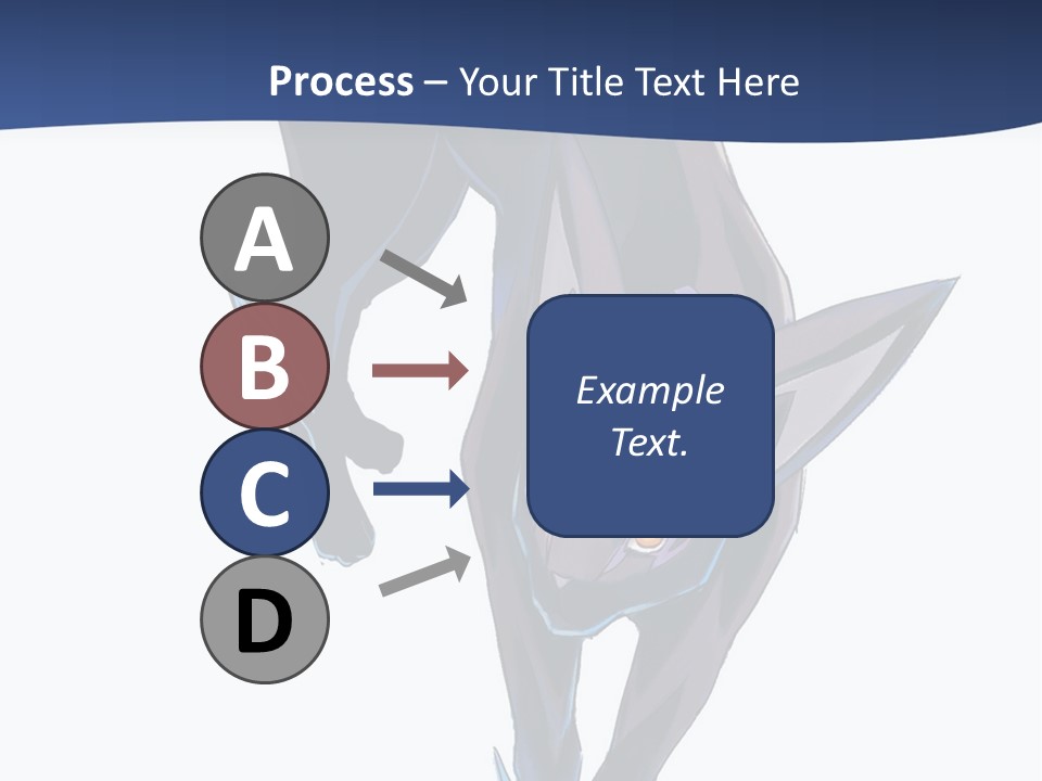 A Black Cat With Yellow Eyes Is In The Air PowerPoint Template