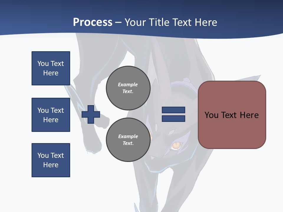 A Black Cat With Yellow Eyes Is In The Air PowerPoint Template