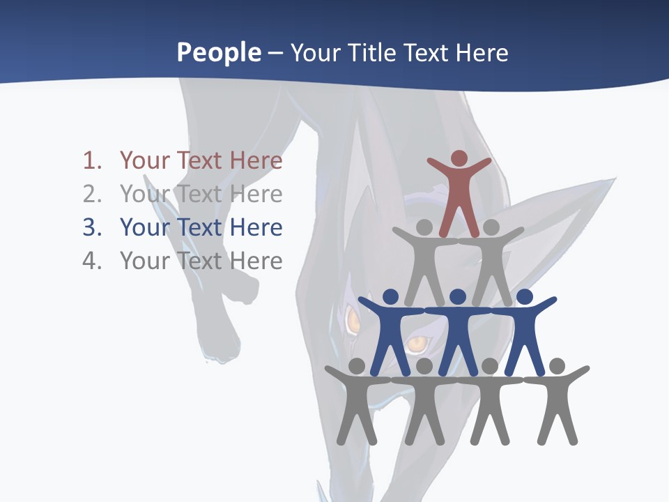 A Black Cat With Yellow Eyes Is In The Air PowerPoint Template