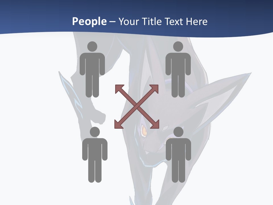 A Black Cat With Yellow Eyes Is In The Air PowerPoint Template