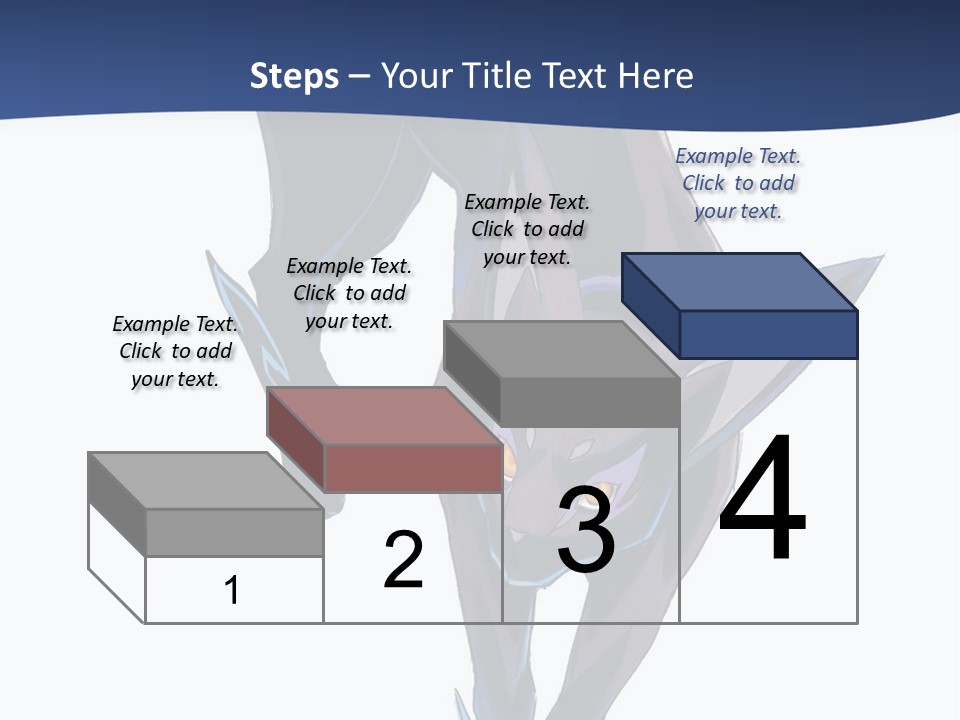 A Black Cat With Yellow Eyes Is In The Air PowerPoint Template