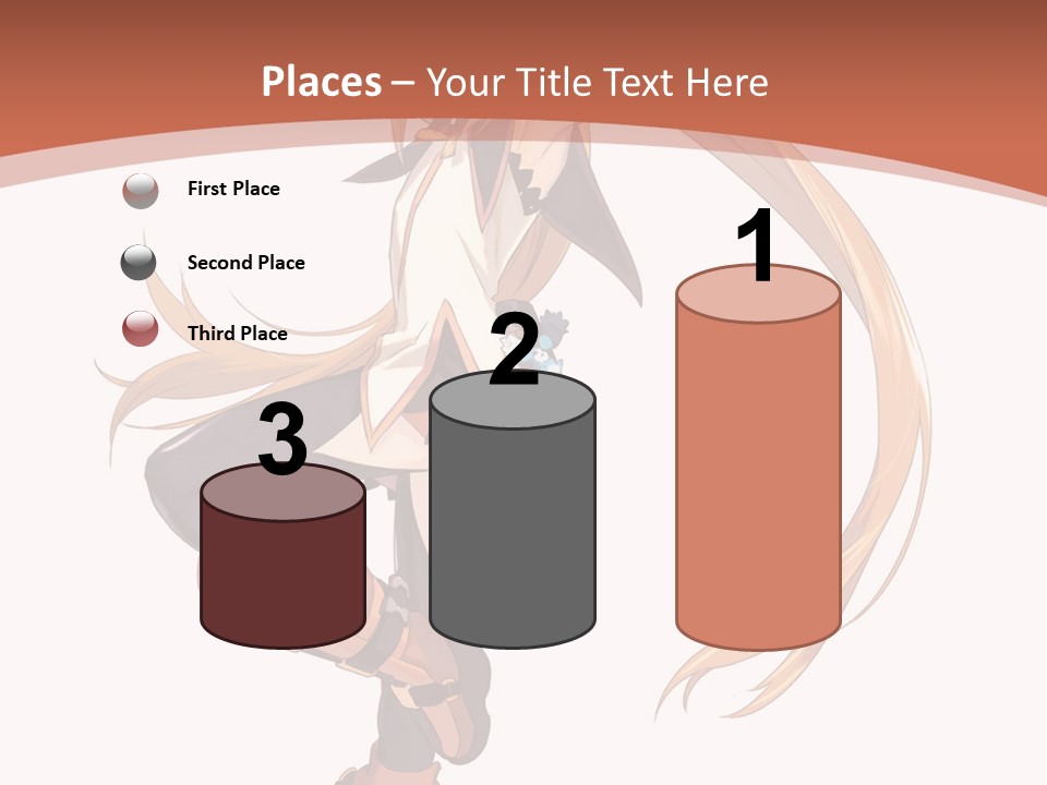 A Woman With Long Blonde Hair Is Holding A Sword PowerPoint Template