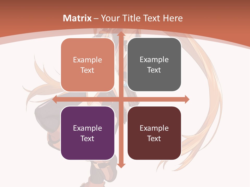 A Woman With Long Blonde Hair Is Holding A Sword PowerPoint Template