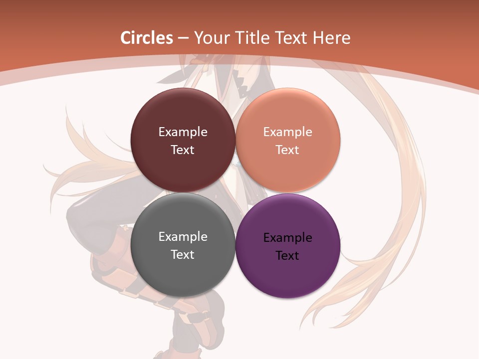 A Woman With Long Blonde Hair Is Holding A Sword PowerPoint Template