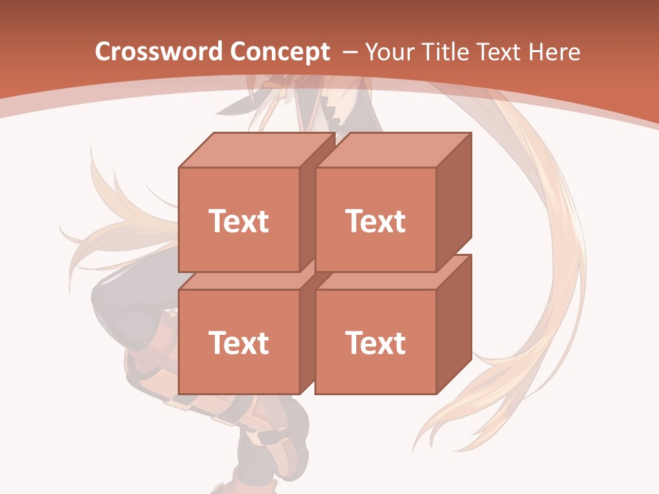 A Woman With Long Blonde Hair Is Holding A Sword PowerPoint Template