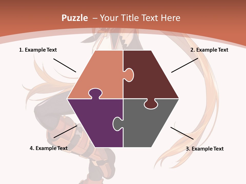 A Woman With Long Blonde Hair Is Holding A Sword PowerPoint Template