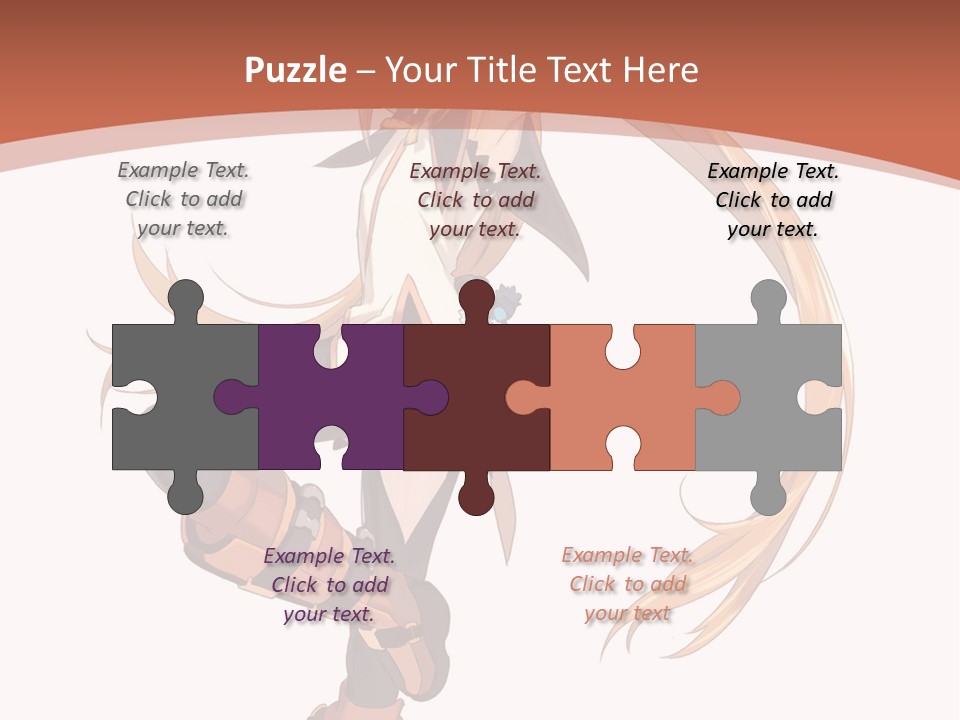 A Woman With Long Blonde Hair Is Holding A Sword PowerPoint Template