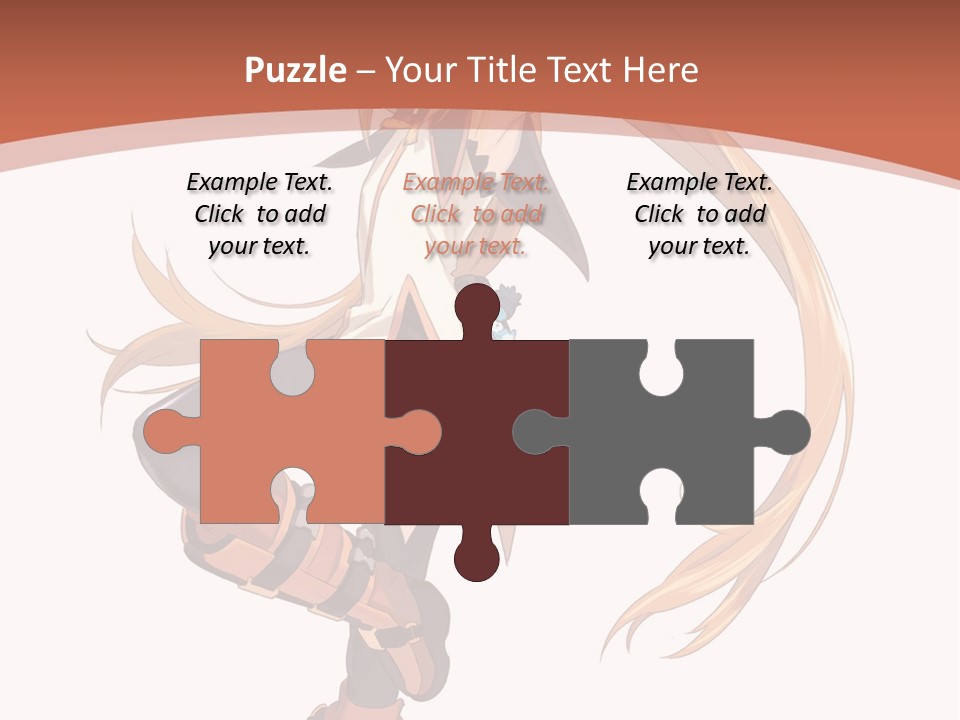 A Woman With Long Blonde Hair Is Holding A Sword PowerPoint Template