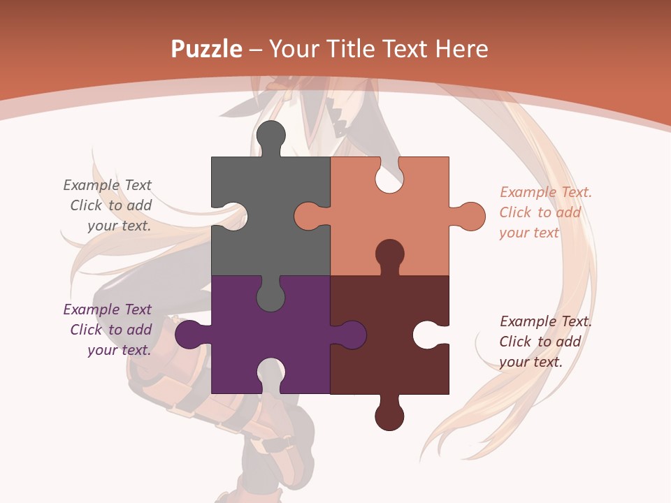 A Woman With Long Blonde Hair Is Holding A Sword PowerPoint Template