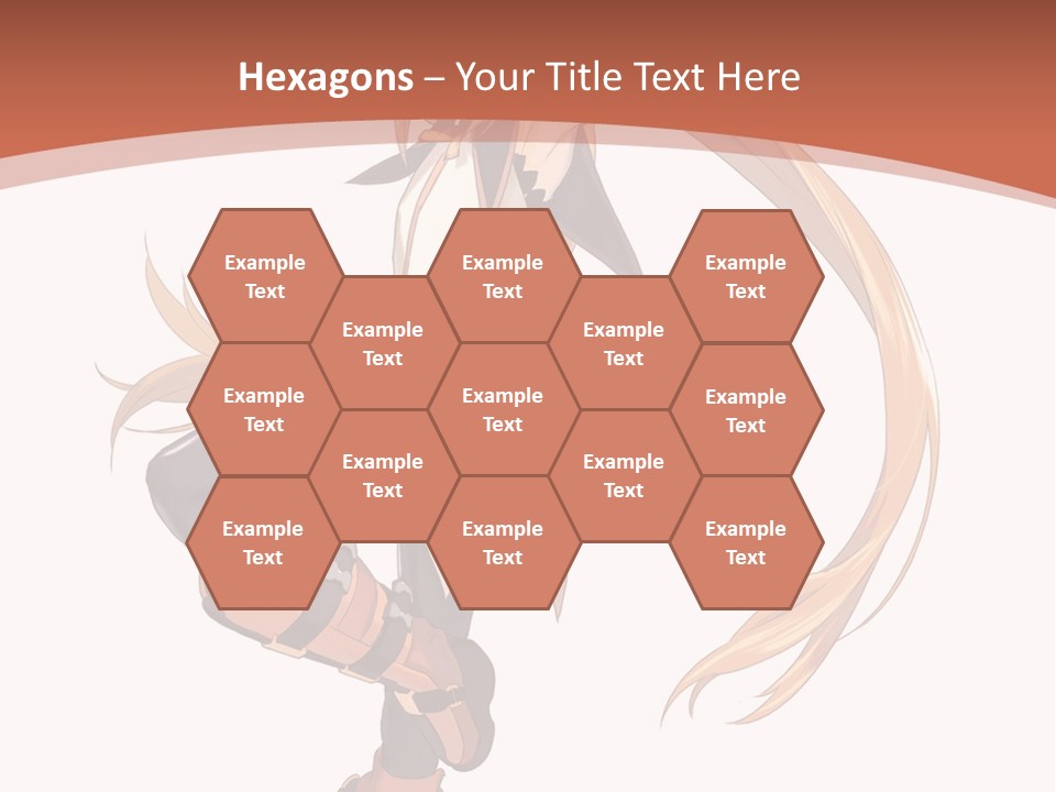 A Woman With Long Blonde Hair Is Holding A Sword PowerPoint Template