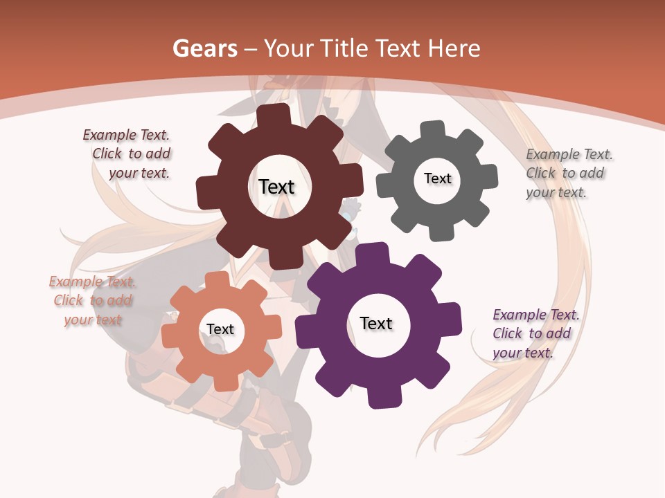 A Woman With Long Blonde Hair Is Holding A Sword PowerPoint Template