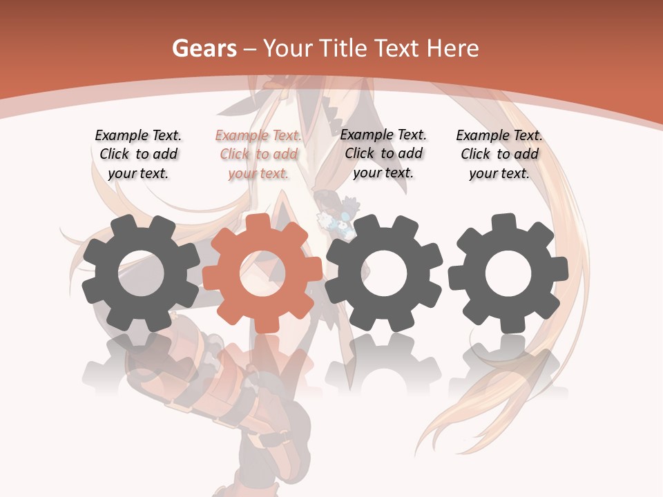 A Woman With Long Blonde Hair Is Holding A Sword PowerPoint Template