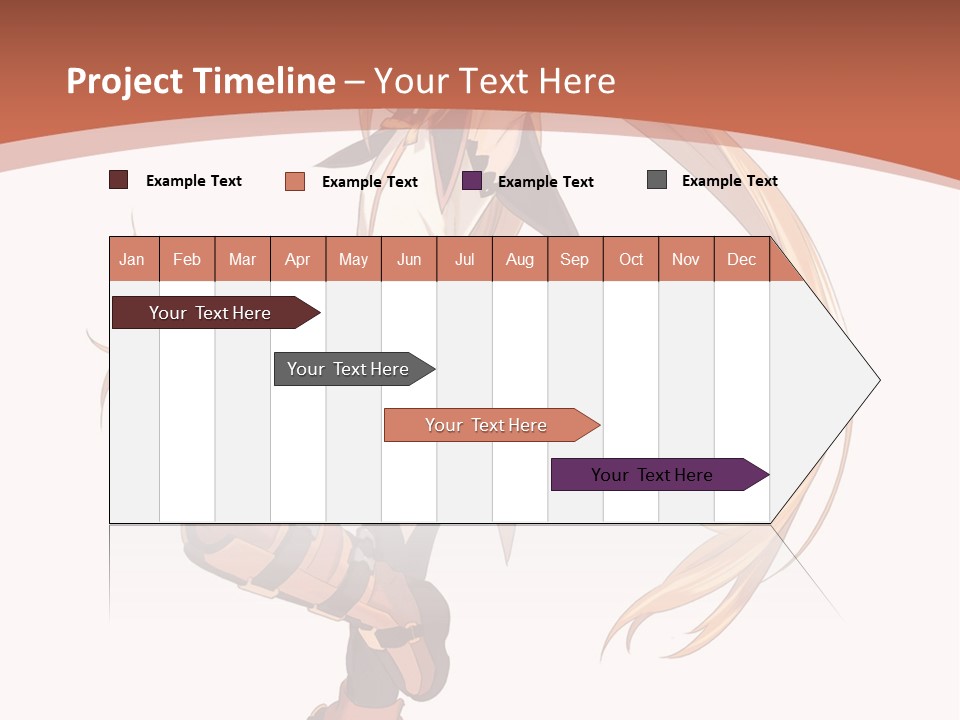 A Woman With Long Blonde Hair Is Holding A Sword PowerPoint Template