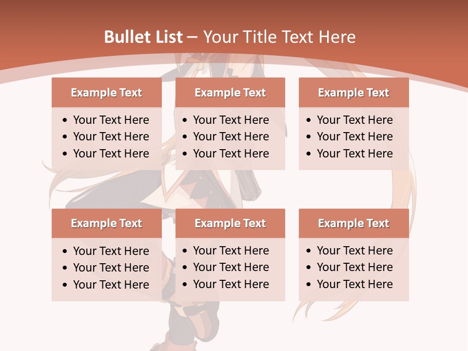 A Woman With Long Blonde Hair Is Holding A Sword PowerPoint Template