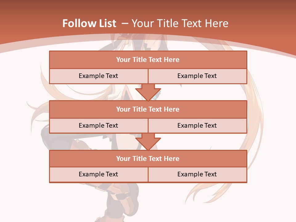 A Woman With Long Blonde Hair Is Holding A Sword PowerPoint Template