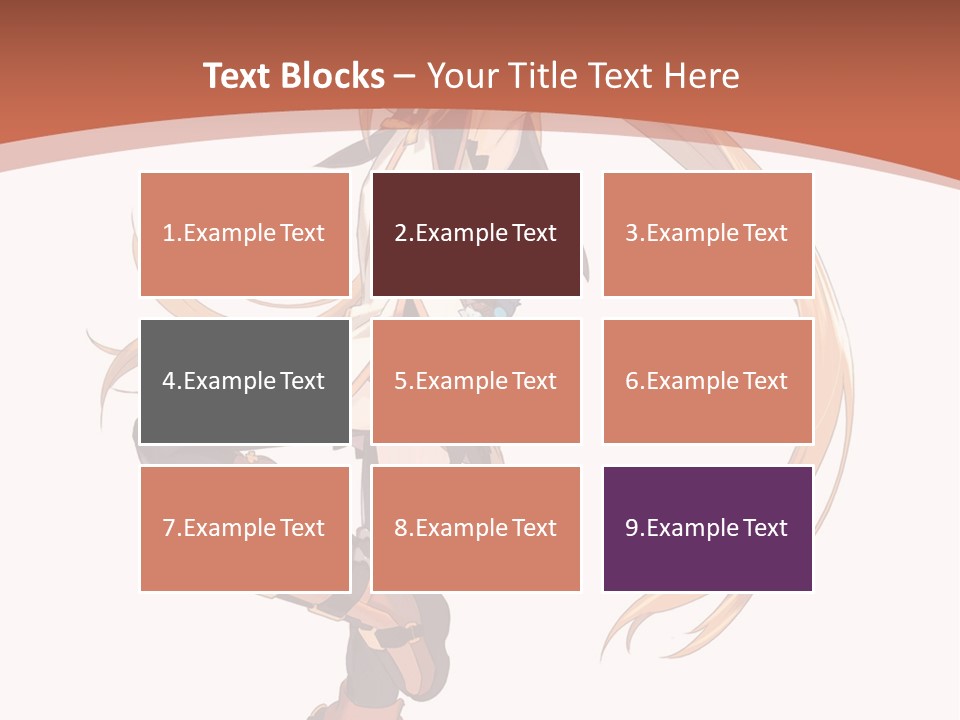 A Woman With Long Blonde Hair Is Holding A Sword PowerPoint Template