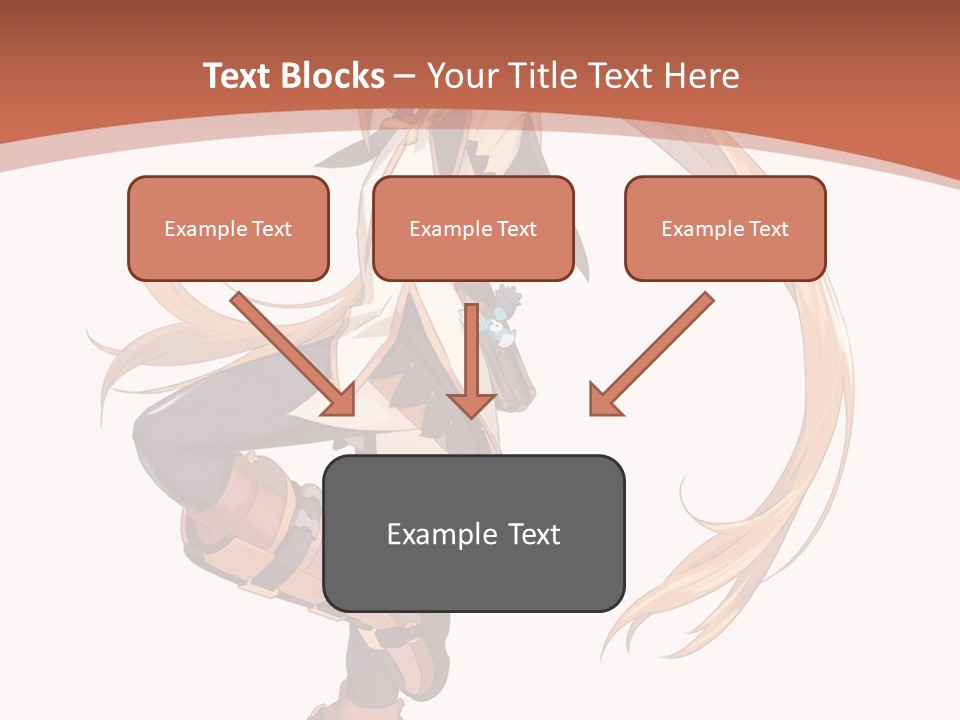 A Woman With Long Blonde Hair Is Holding A Sword PowerPoint Template