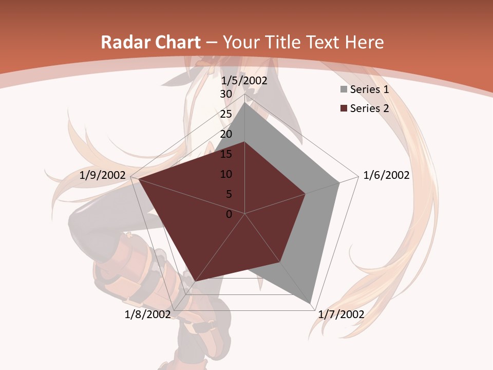 A Woman With Long Blonde Hair Is Holding A Sword PowerPoint Template