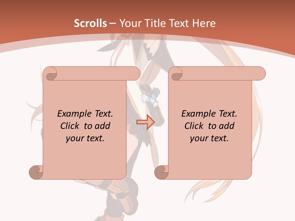 A Woman With Long Blonde Hair Is Holding A Sword PowerPoint Template