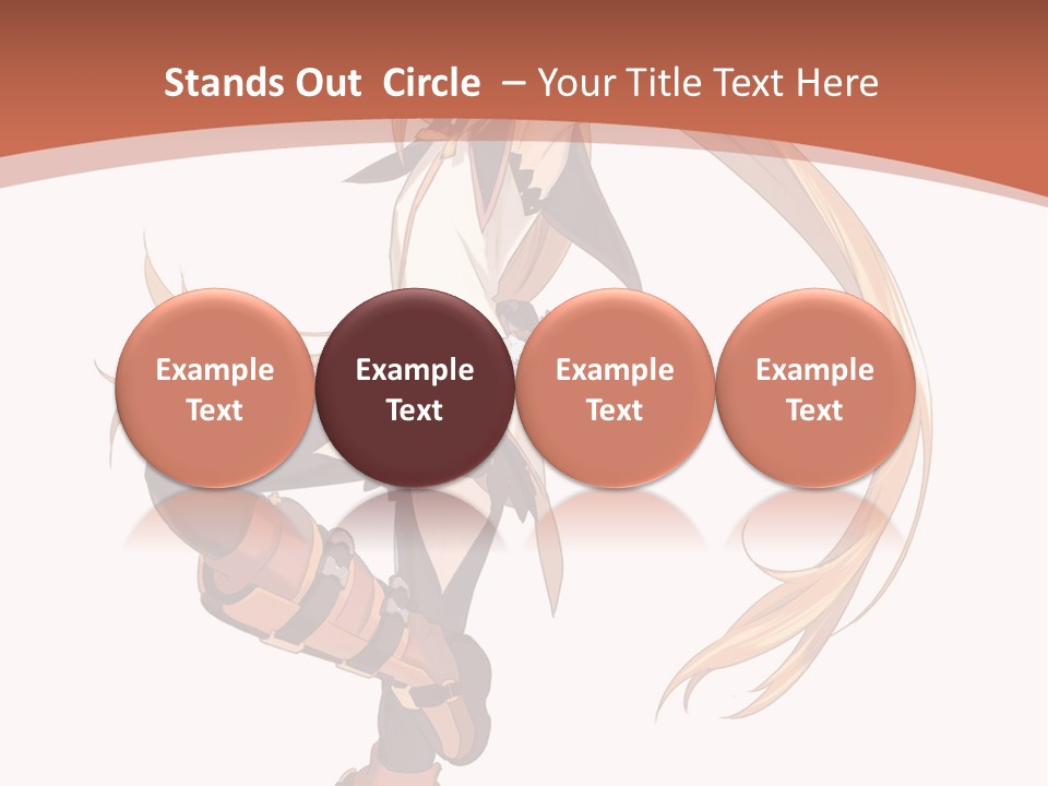 A Woman With Long Blonde Hair Is Holding A Sword PowerPoint Template