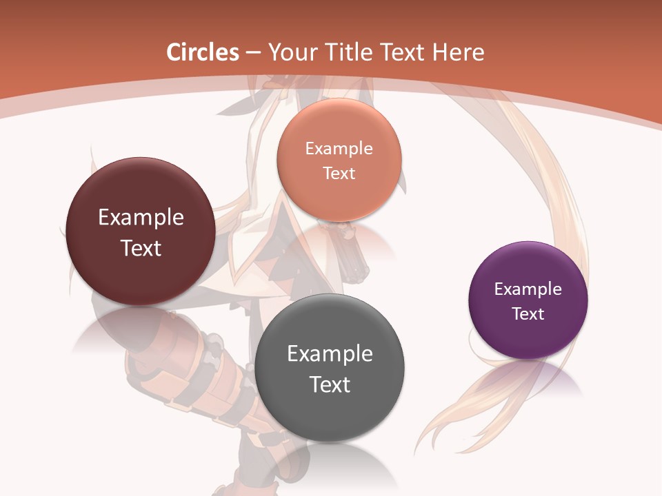 A Woman With Long Blonde Hair Is Holding A Sword PowerPoint Template