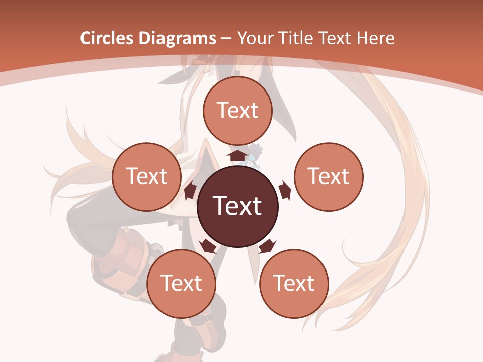 A Woman With Long Blonde Hair Is Holding A Sword PowerPoint Template