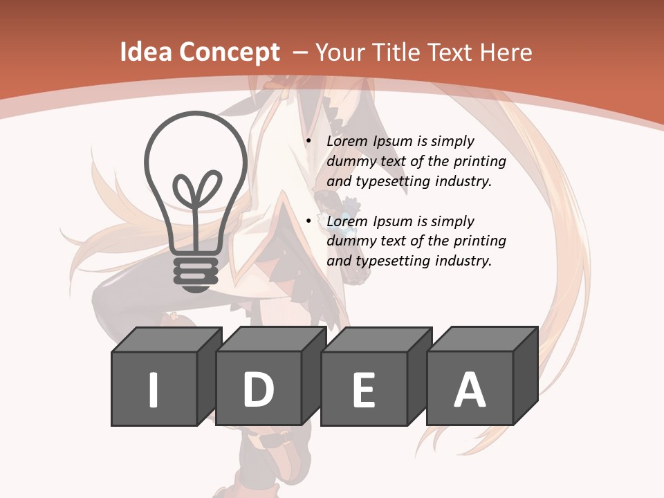 A Woman With Long Blonde Hair Is Holding A Sword PowerPoint Template