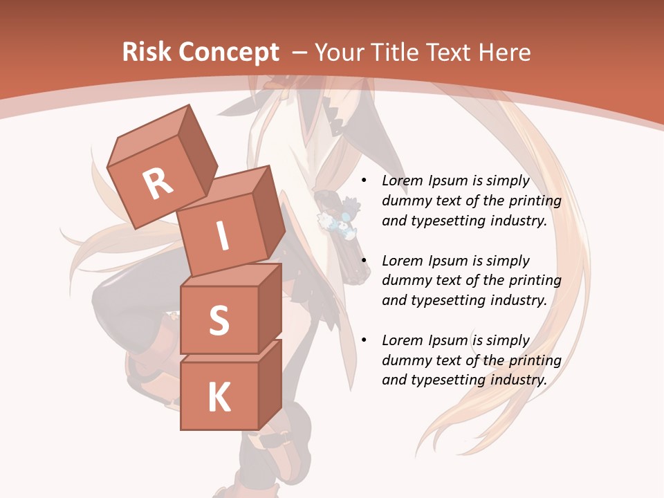 A Woman With Long Blonde Hair Is Holding A Sword PowerPoint Template