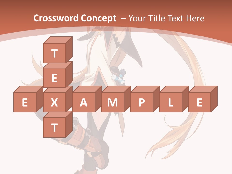 A Woman With Long Blonde Hair Is Holding A Sword PowerPoint Template