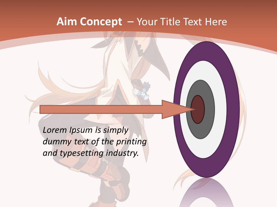 A Woman With Long Blonde Hair Is Holding A Sword PowerPoint Template