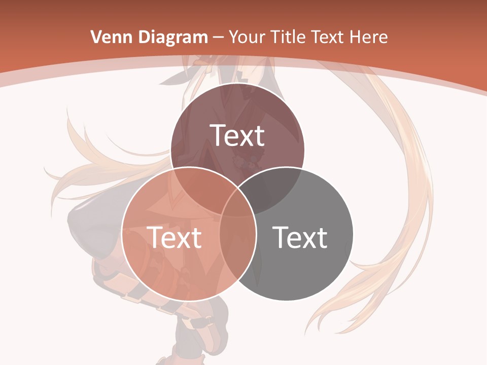 A Woman With Long Blonde Hair Is Holding A Sword PowerPoint Template