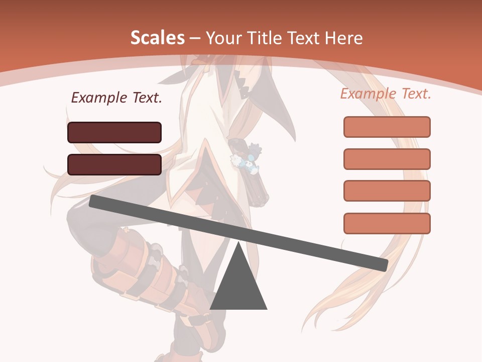 A Woman With Long Blonde Hair Is Holding A Sword PowerPoint Template