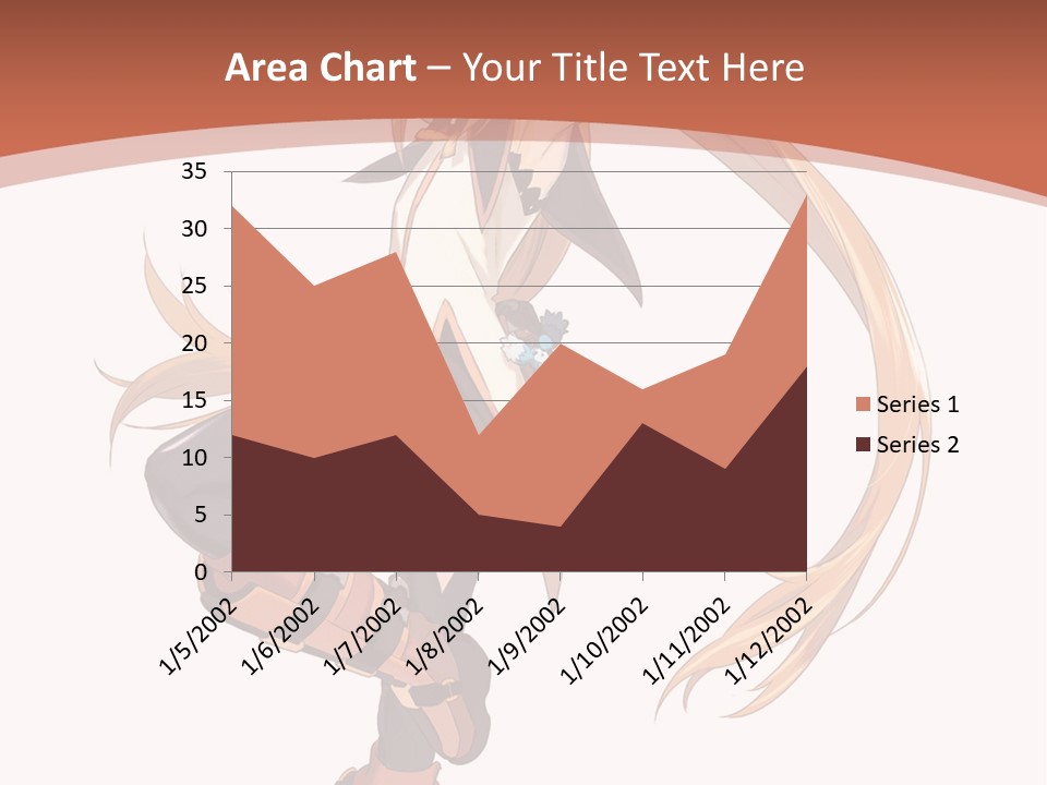 A Woman With Long Blonde Hair Is Holding A Sword PowerPoint Template