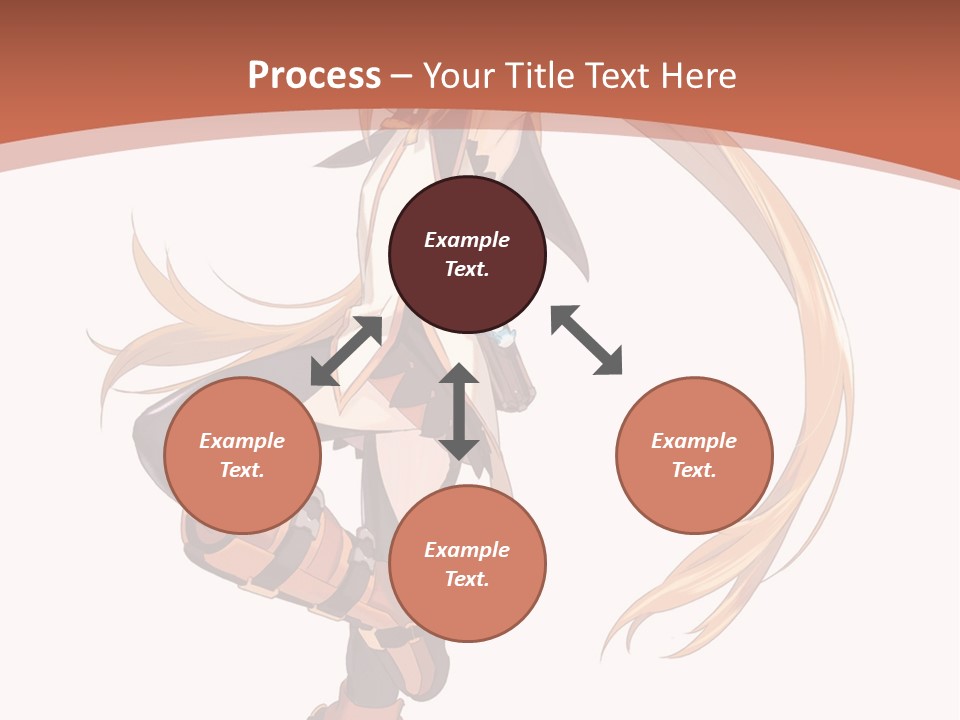 A Woman With Long Blonde Hair Is Holding A Sword PowerPoint Template