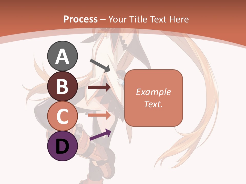 A Woman With Long Blonde Hair Is Holding A Sword PowerPoint Template